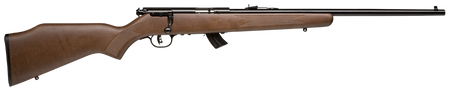 Savage Arms 20700 Mark II G Full Size 22 LR 10+1 21" Matte Black Sporter Barrel, Matte Black Drilled & Tapped Carbon Steel Receiver, Satin Brown Fixed Wood Stock, Right Hand