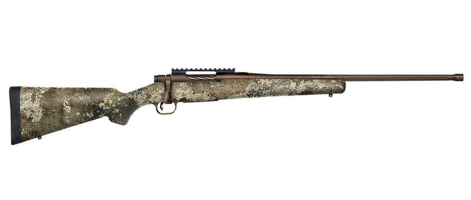 Mossberg 28171 Patriot Predator 7mm PRC 3+1 24" Fluted & Threaded, Patriot Brown Cerakote Barrel/Rec, TrueTimber Strata Stock