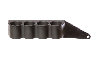 Mesa Tactical SureShell, 4-Shell Side Saddle, Fits Moss 500/590A1/Mav88, 12 Gauge, Left Side, Matte Finish, Black 91240