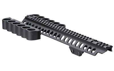 Mesa Tactical 6-Shell, Both Sides, Side Saddle, 12 Gauge, SureShell Saddle with Rail 13", Fits Kel-Tec KSG, Black 93000