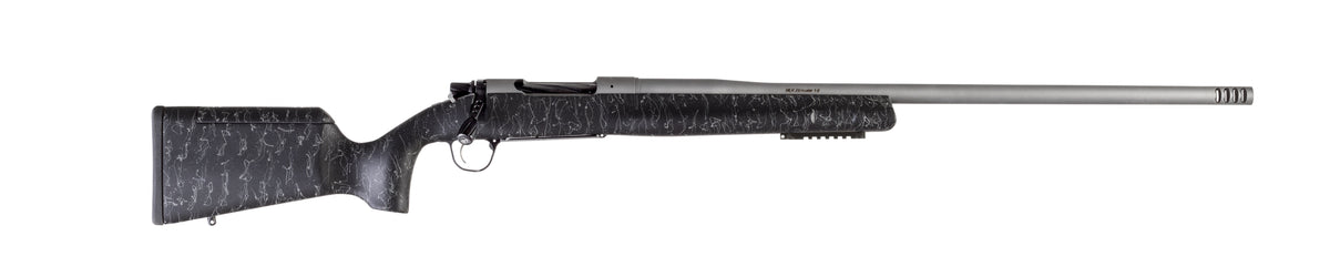 Christensen Arms 8010200500 Mesa Long Range 28 Nosler 3+1 26" Threaded Barrel, Tungsten Gray Cerakote, Black with Gray Webbing Stock