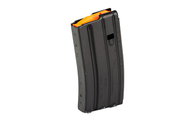 DURAMAG Magazine, 223 Remington/556NATO/300 Blackout, 20 Rounds, Fits AR-15, Orange AGF Follower, Aluminum, Black 2023001178CPD