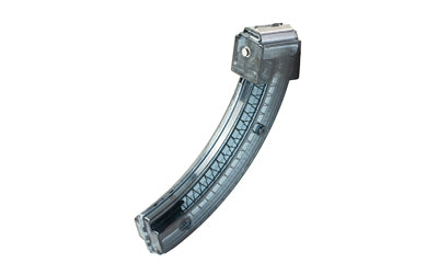 ProMag Industries Magazine, 22 LR, 20 Rounds, Fits Ruger 10/22 Charger, Polymer Construction, Translucent Smoke Gray RUG-A44