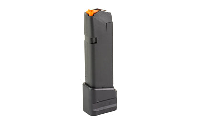 Shield Arms Extended Magazine, Glock 19 OEM, 9MM, 20 Rounds, Fits Glock 19, Aluminum Material, Anodized Finish, Black G19-ME-5INS-BLK