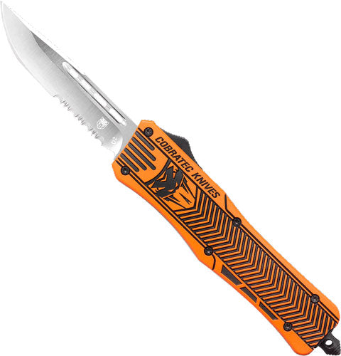 COBRATEC MEDIUM CTK1 OTF HUNTER ORANGE 3" DROP SERRATE!