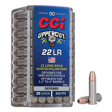 CCI .22 Long Rifle Uppercut 32gr JHP Ammo