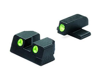 Meprolight Fixed Night Sight Springfield XD 9mm/.40 S&W for 4-5" Barrels Green Front & Green Rear