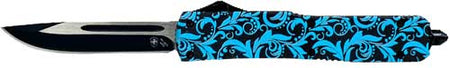 TEMPLAR KNIFE SLIM OTF MAIDEN TEAL 3.1" BLACK DROP POINT