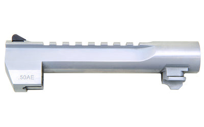 Magnum Research Barrel, .50 Action Express, 6", Picatinny Accessory Rail, Fits Desert Eagle MK XIX 50AE, Brushed Chrome Finish, Silver BAR506BC