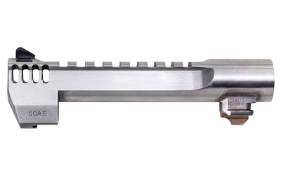 Magnum Research Barrel, .50 Action Express, 6", Picatinny Accessory Rail, With Muzzle Brake, Fits Desert Eagle MK XIX 50AE, Stainless Steel Finish, Silver BAR506SRMB