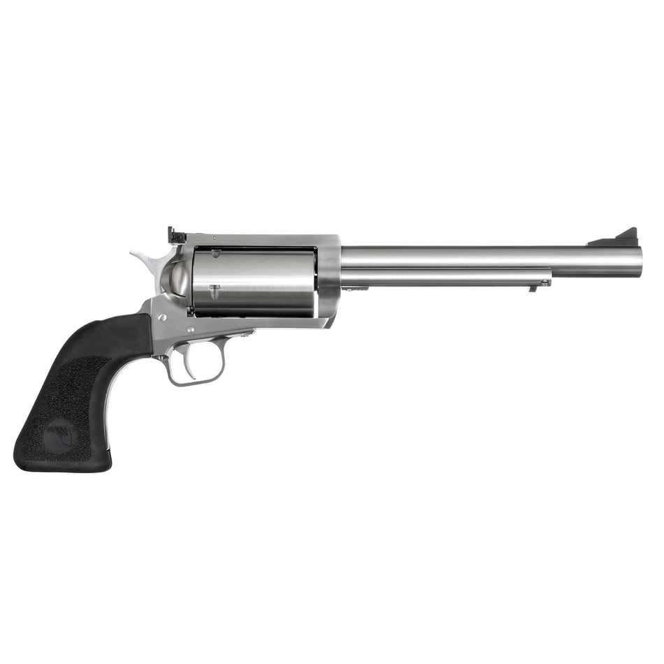 Magnum Research BFR500SW7 BFR Long Cylinder Large 500 S&W Mag 5 Shot 7.50" Brushed Stainless Steel Barrel, Cylinder & Frame, Black Rubber Grip, Exposed Hammer