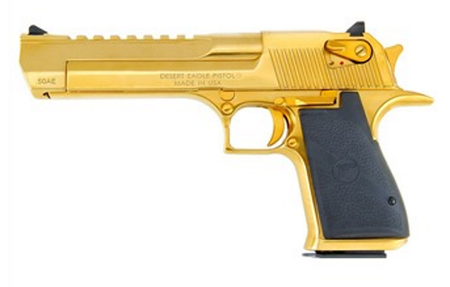 DESERT EAGLE 357M TTNM GOLD 6" TITANIUM GOLD/BLK RUBBER GRIPS