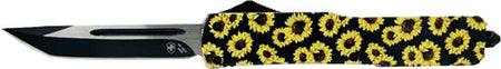 TEMPLAR KNIFE SLIM OTF SUNFLOWER 3.1" BLACK TANTO