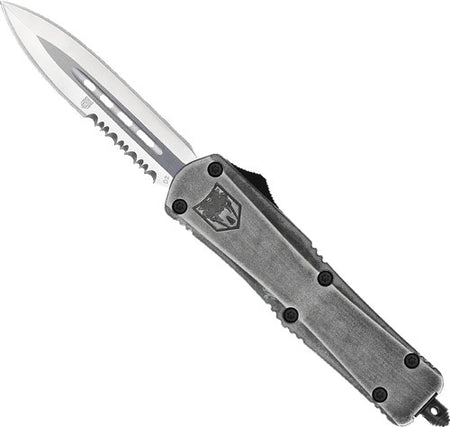 COBRATEC MEDIUM FS3 OTF  STONE WASH 3" D2 DAGGER 1 SIDE SRRTD