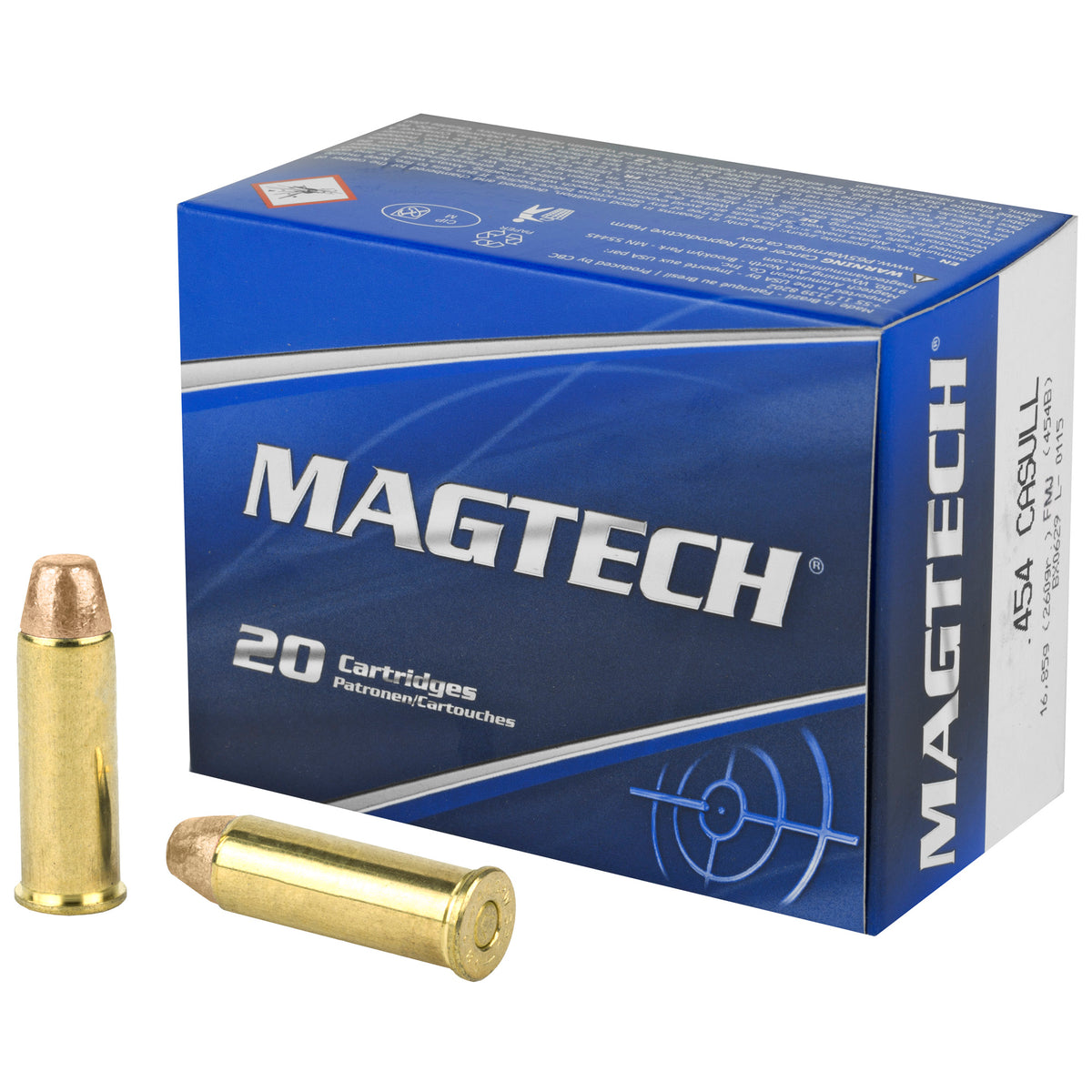 Magtech .454 Casull Range/Training 260gr FMJ FN Ammo