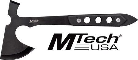 MC MTECH 10" TOMAHAWK W/SHEATH 5" BLACK BLADE G10 HANDLE