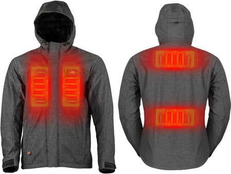 MOBILE WARMING MEN'S ADVENTURE JACKET HEATHER GRAY XX-LARGE!