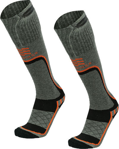 MOBILE WARMING MEN'S PREMIUM 2.0 MERINO HTD SOCKS GRAY XL!