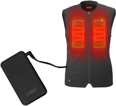MOBILE WARMING UNISEX PEAK VEST BLACK MEDIUM!