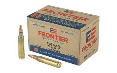 Frontier Cartridge 5.56x45mm NATO Lake City Military Grade XM193 55gr FMJ Ammo