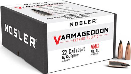 NOSLER BULLETS 22 CAL .224 55GR VARMAGEDDON TIPPED 500CT