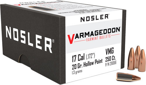 NOSLER BULLETS 17 CAL .172 20GR VARMAGEDDON FBHP 250CT