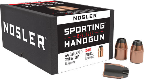 NOSLER BULLETS 44 CAL .429 240GR JHP 250CT