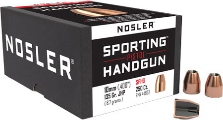 NOSLER BULLETS 10MM .400 135GR JHP 250CT