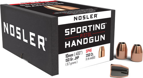 NOSLER BULLETS 10MM .400 150GR JHP 250CT