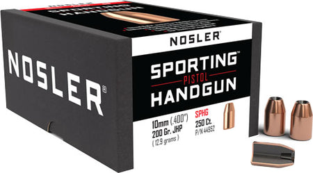 NOSLER BULLETS 10MM .400 200GR JHP 250CT