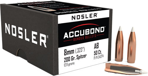 NOSLER BULLETS 8MM .323 200GR ACCUBOND 50CT
