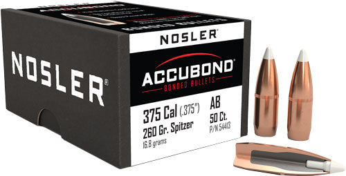 NOSLER BULLETS 375 CAL .375 260GR ACCUBOND 50CT