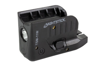 Nightstick TSM-11W, Subcompact Tactical Weapon-Mounted Light, Fits Glock 42/43/43X/48, 150 Lumens, Black, Rechargeable Battery TSM-11W