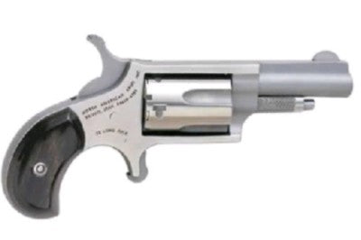 MINI 22LR REV 1-5/8 SS BLK PRL NAA-22LLR-GP-B|PEARLITE GRIPS