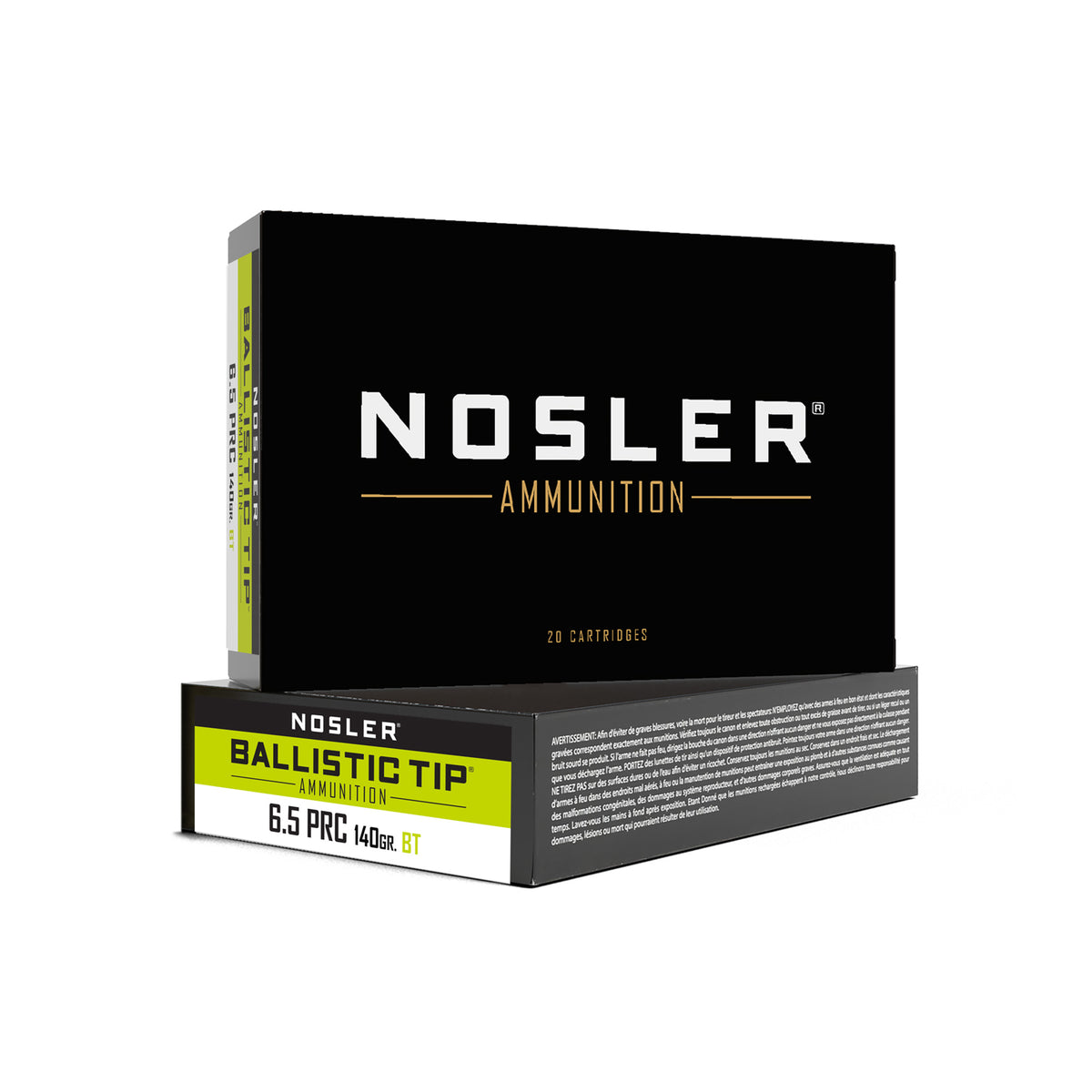 Nosler 6.5 PRC 140gr Ballistic Tip Boat Tail Ammo