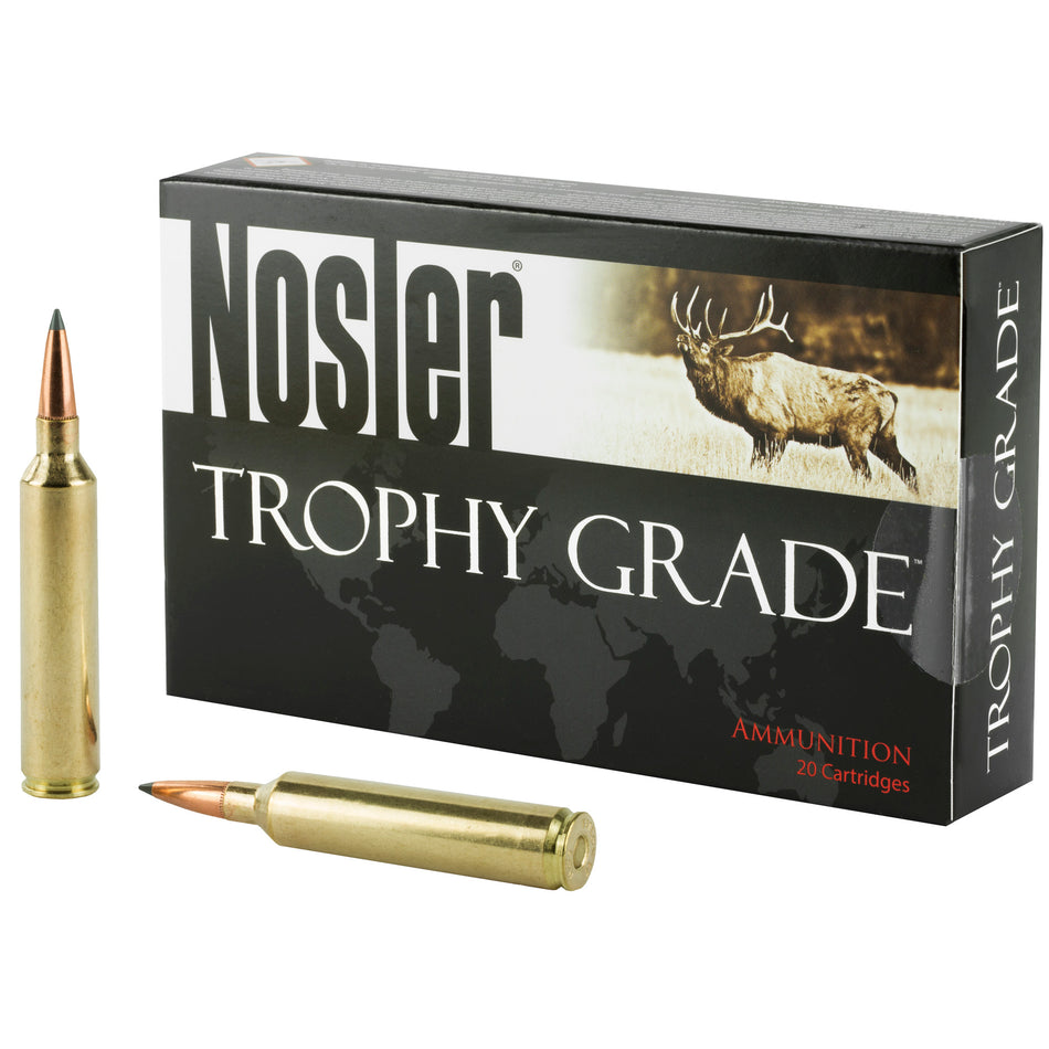 Nosler N60110 Trophy Grade Nosler Spitzer AccuBond Long Range 129 Grain .26 Nosler 3400 fps