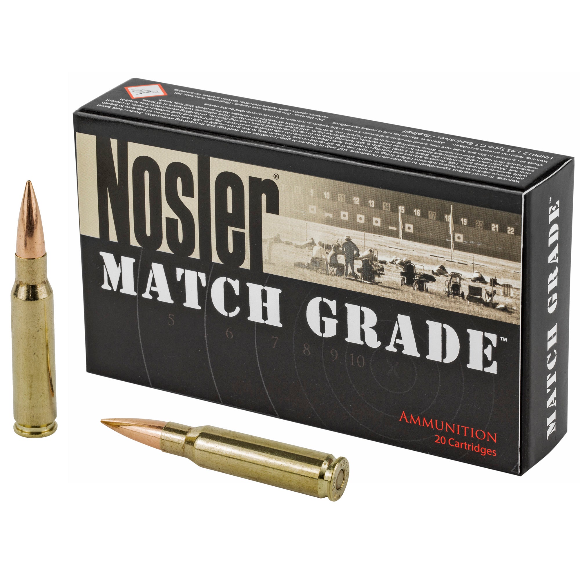 Nosler .308 Win Match Grade 175gr RDF HPBT Ammo