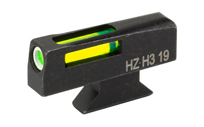 Hi-Viz LiteWave H3 Tritium/Litepipe Night Sight, Fits S&W Revolvers with Interchangeable Front Sights, Green Front w/White Front Ring, Front Only, Sight Height .250 SWN3001