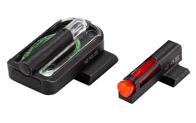 Hi-Viz FASTDOT H3, Fits Taurus G3 and GX4, Tritium/Fiber Optic Night Sights, Red Front With Green Rear TRFD21
