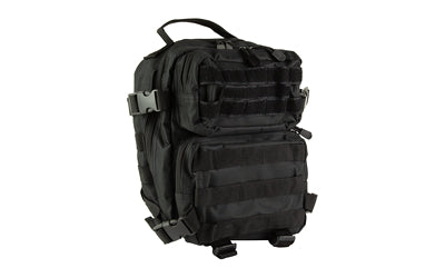 NcSTAR Every Day Pack, Backpack, 12.5"x11.5"x3" Main Compartment, Black, Two Small Compartments with Four Cinch Straps, Molle Webbing, Adjustable Bottom Straps CVEDP3056B