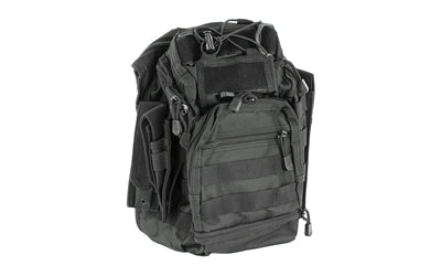 NcSTAR First Responder Utility Bag, Nylon, Black, MOLLE / PALS Webbing, Rear Concealed Carry Pocket, Shoulder Strap CVFRB2918B