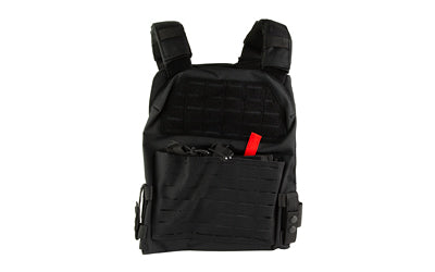 NcSTAR Laser Cut Plate Carrier, Black, Size 2XL, Laser Cut MOLLE Slots, Kangaroo Pouch, Fits 11"x14" Hard Plates CVLCPCL3051B