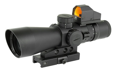 NcSTAR 3-9X42 Scope with Micro Dot, 3-9X Magnification, 42mm Objective Lens, Black, 3 MOA Red Dot, Fits Weaver/ Picatinny Rails, Scope and Red Dot use (1) CR2032 Each (Included) STP3942GDV2