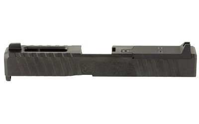 Noveske DM Slide, DLC Finish, Black, Direct Mount Optics Ready, Fits Glock 19 Gen 3, Includes Noveske End Plate, Cover Plate w/Rear Sight, Front Sight 03002514
