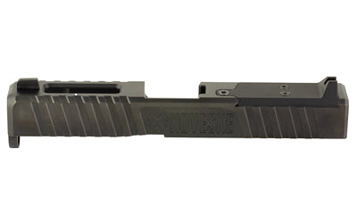Noveske DM Slide, DLC Finish, Black, Direct Mount Optics Ready, Fits Glock 19 Gen 5, Includes Noveske End Plate, Cover Plate w/Rear Sight, Front Sight 03002520