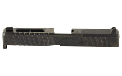 Noveske DM Slide, DLC Finish, Black, Direct Mount Optics Ready, Fits Glock 17 Gen 5, Includes Noveske End Plate, Cover Plate w/Rear Sight, Front Sight 03002529