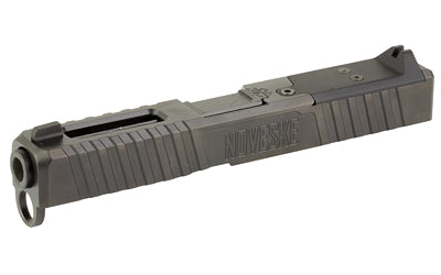 Noveske DM Slide, Noveske Barrel, DLC Finish, Black, Direct Mount Optics Ready, Fits Glock 19 Gen 4, Includes Noveske End Plate, Cover Plate w/Rear Sight, Front Sight 03002700