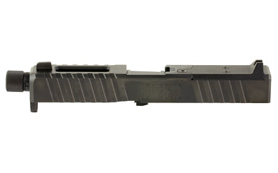 Noveske DM Slide, Noveske Barrel Threaded 1/2X28, DLC Finish, Black, Direct Mount Optics Ready, Fits GLOCK 19 Gen 5, Includes Noveske End Plate, Cover Plate w/Rear Sight, Front Sight 03002701