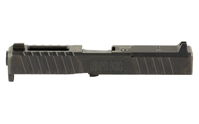 Noveske DM Slide, Noveske Barrel, DLC Finish, Black, Direct Mount Optics Ready, Fits Glock 19 Gen 5, Includes Noveske End Plate, Cover Plate w/Rear Sight, Front Sight 03002702