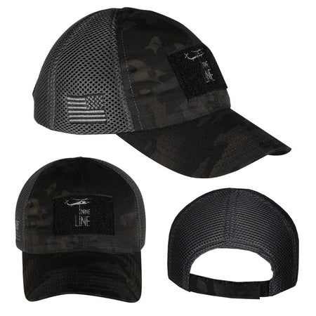 NINE LINE APPAREL DARK AMERICN MADE MESHBACK HAT ONE SIZE GRY
